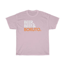 Load image into Gallery viewer, Beer, Beef & Boruto Tee - Fusion Pop Culture