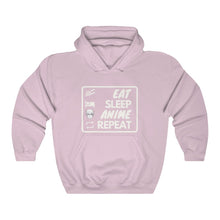 Load image into Gallery viewer, Eat Sleep Anime Repeat Hoodie - Fusion Pop Culture