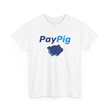 Load image into Gallery viewer, PayPig Logo T‑Shirt — Cute Blue Piggy Bank Graphic Tee - Fusion Pop Culture