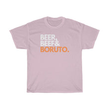 Load image into Gallery viewer, Beer, Beef &amp; Boruto Tee - Fusion Pop Culture