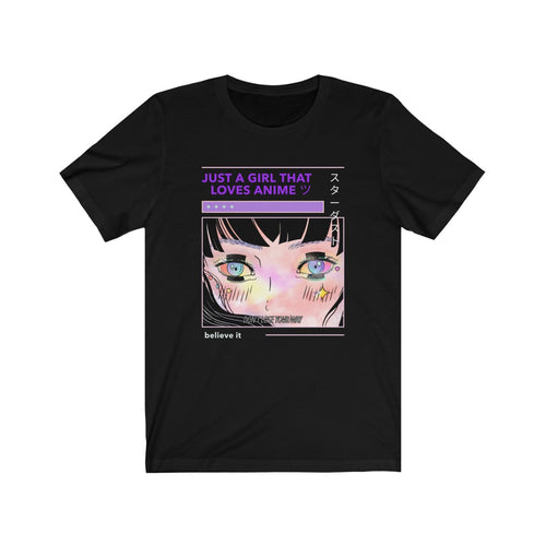 Just A Girl That Loves Anime Tee - Fusion Pop Culture