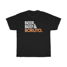 Load image into Gallery viewer, Beer, Beef &amp; Boruto Tee - Fusion Pop Culture