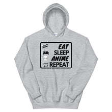 Load image into Gallery viewer, Eat Sleep Repeat Hoodie - Fusion Pop Culture